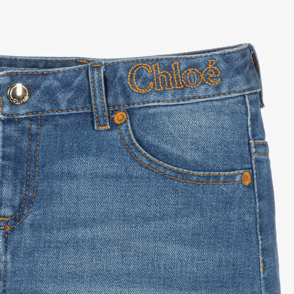 Chloé-Синяя джинсовая мини-юбка | Childrensalon Outlet