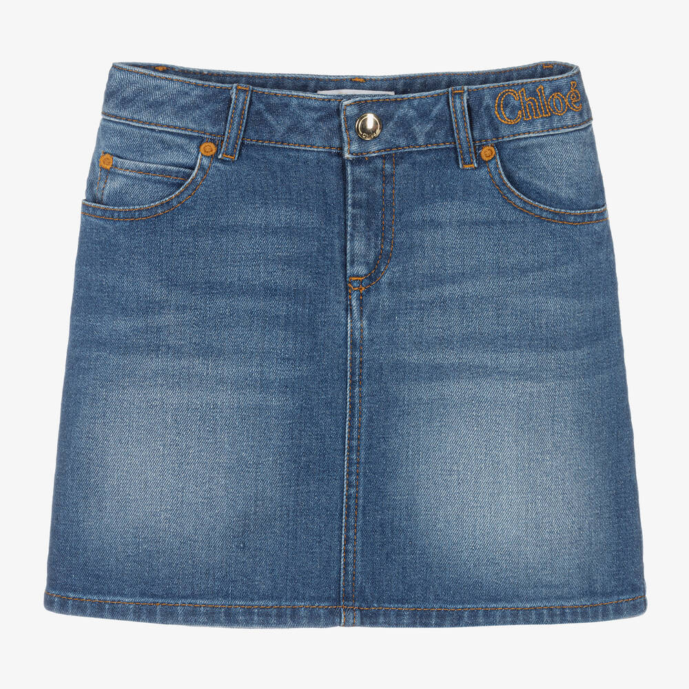 Chloé - Mini-jupe en denim ado fille | Childrensalon