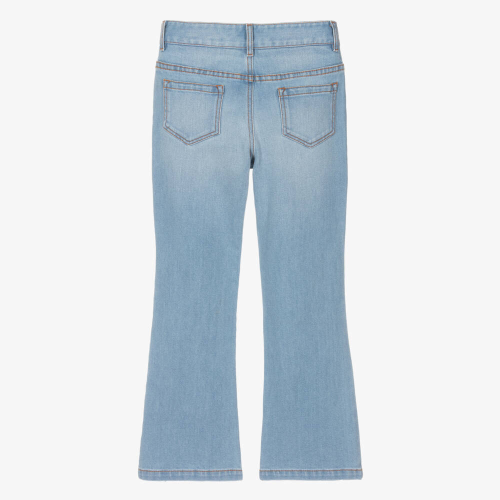 Chloé-Teen Girls Blue Flared Denim Jeans | Childrensalon Outlet