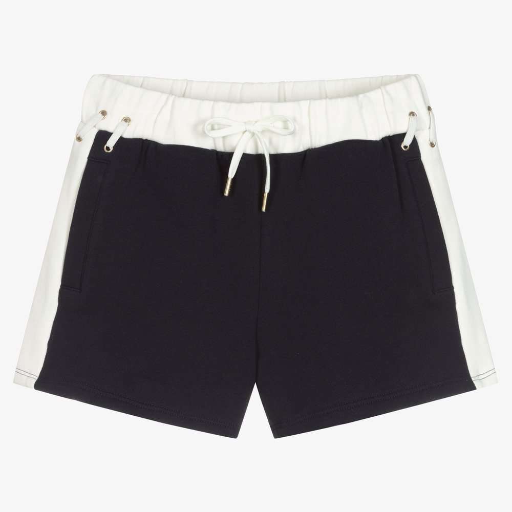 Chloé - Blaue Teenie-Jersey-Shorts (M) | Childrensalon
