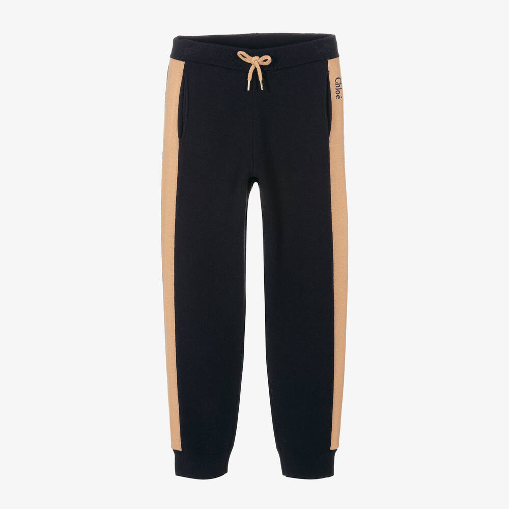 Chloé - Teen Girls Blue Knit Joggers | Childrensalon