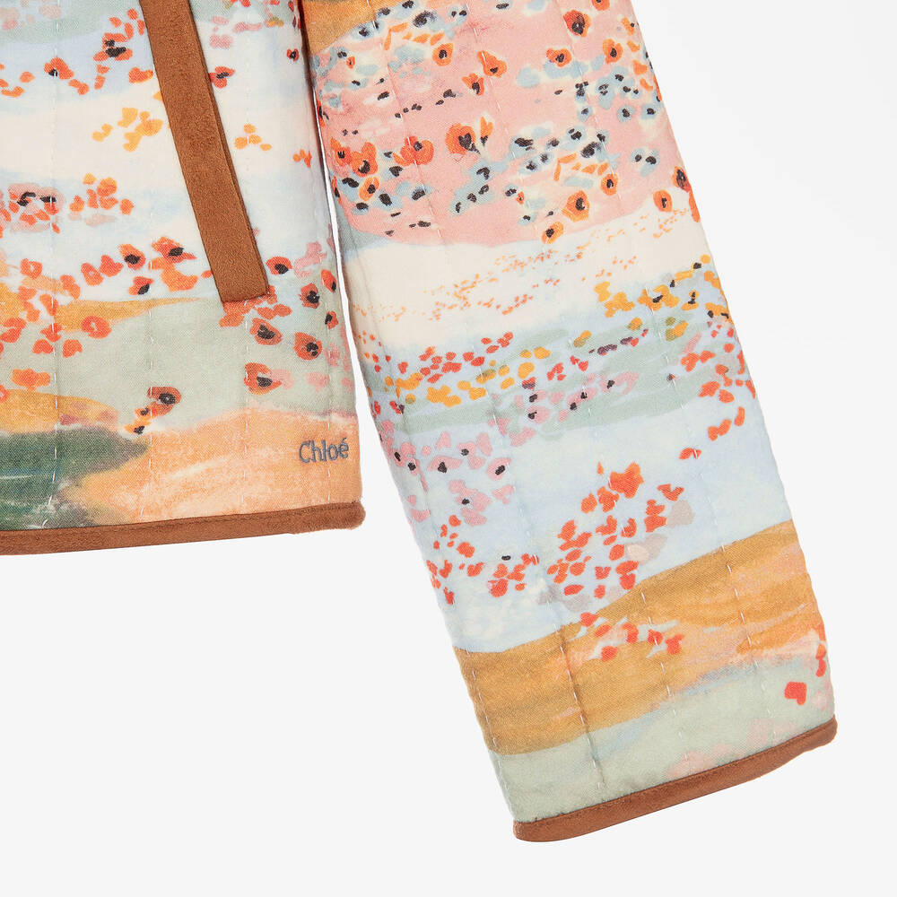 Chloé-Teen Girls Blue & Pink Poppy Wool Jacket | Childrensalon Outlet