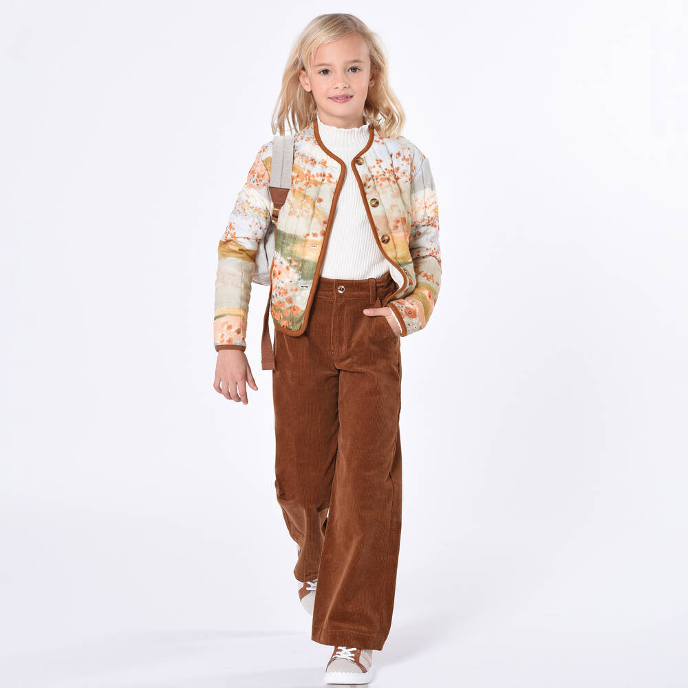 Chloé-Teen Girls Blue & Pink Poppy Wool Jacket | Childrensalon Outlet