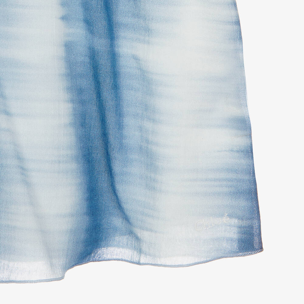 Chloé-Голубая блузка с полосами | Childrensalon Outlet