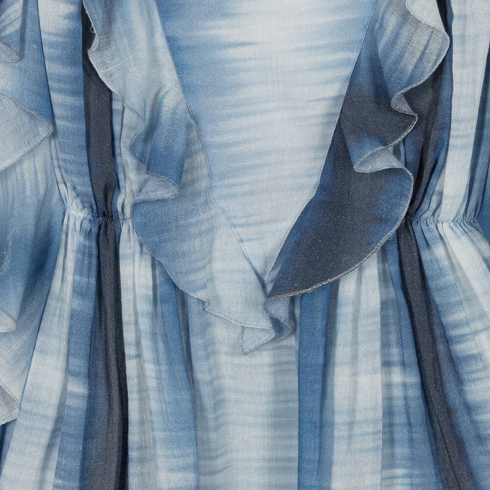 Chloé-Teen Girls Blue Striped Dress | Childrensalon Outlet