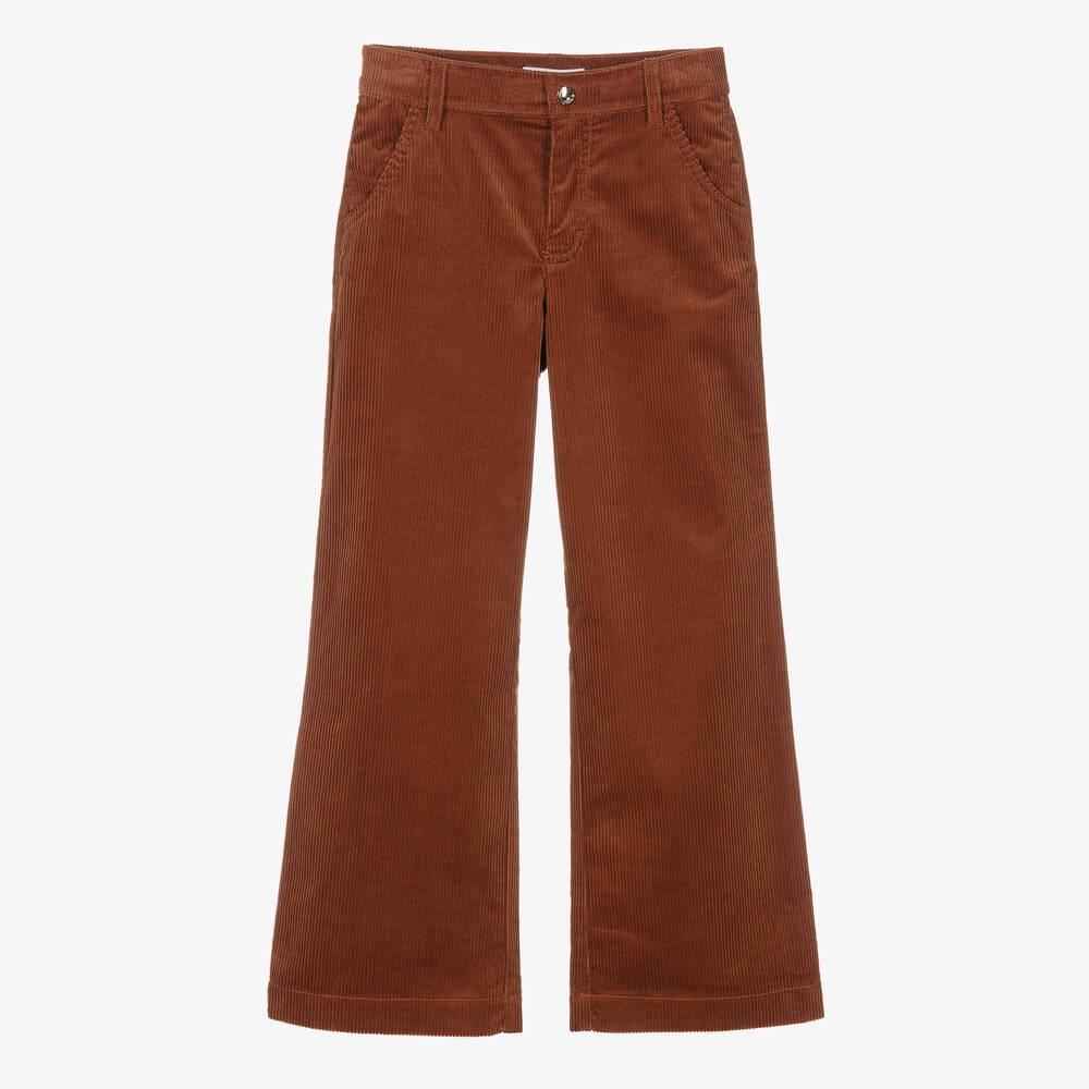 Chloé - Braune Teen Hose aus Baumwollcord | Childrensalon