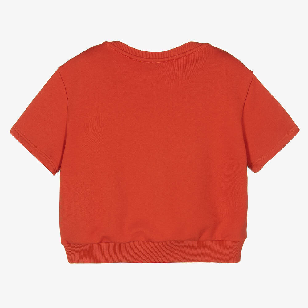 Chloé-Оранжевый хлопковый свитшот | Childrensalon Outlet