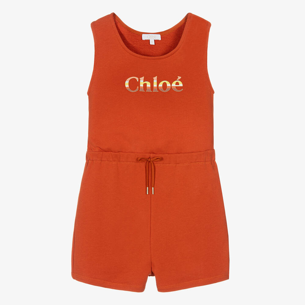 Chloé - بلاي سوت تينز بناتي قطن لون برتقالي | Childrensalon