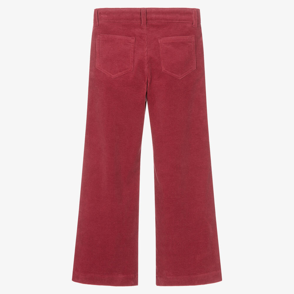 Chloé-بنطلون تينز بناتي قطن عضوي كوردروي لون زهري | Childrensalon Outlet