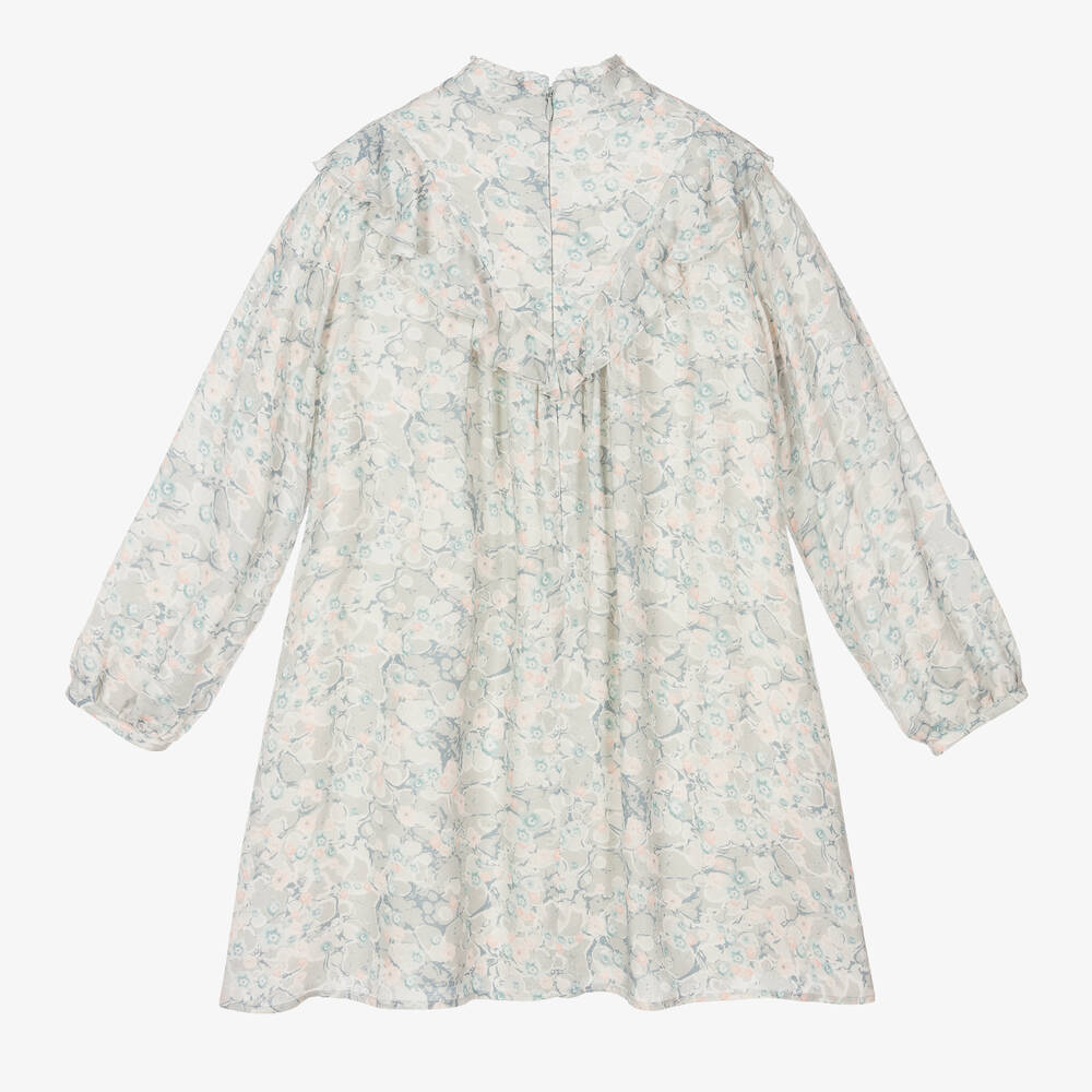 Chloé-Teen Girls Grey Floral Dress | Childrensalon Outlet