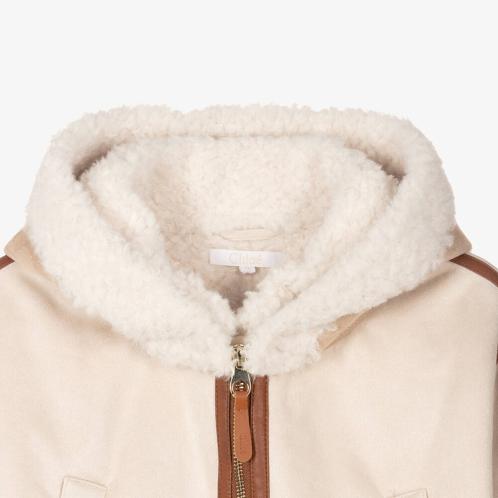Girls suede coat sale