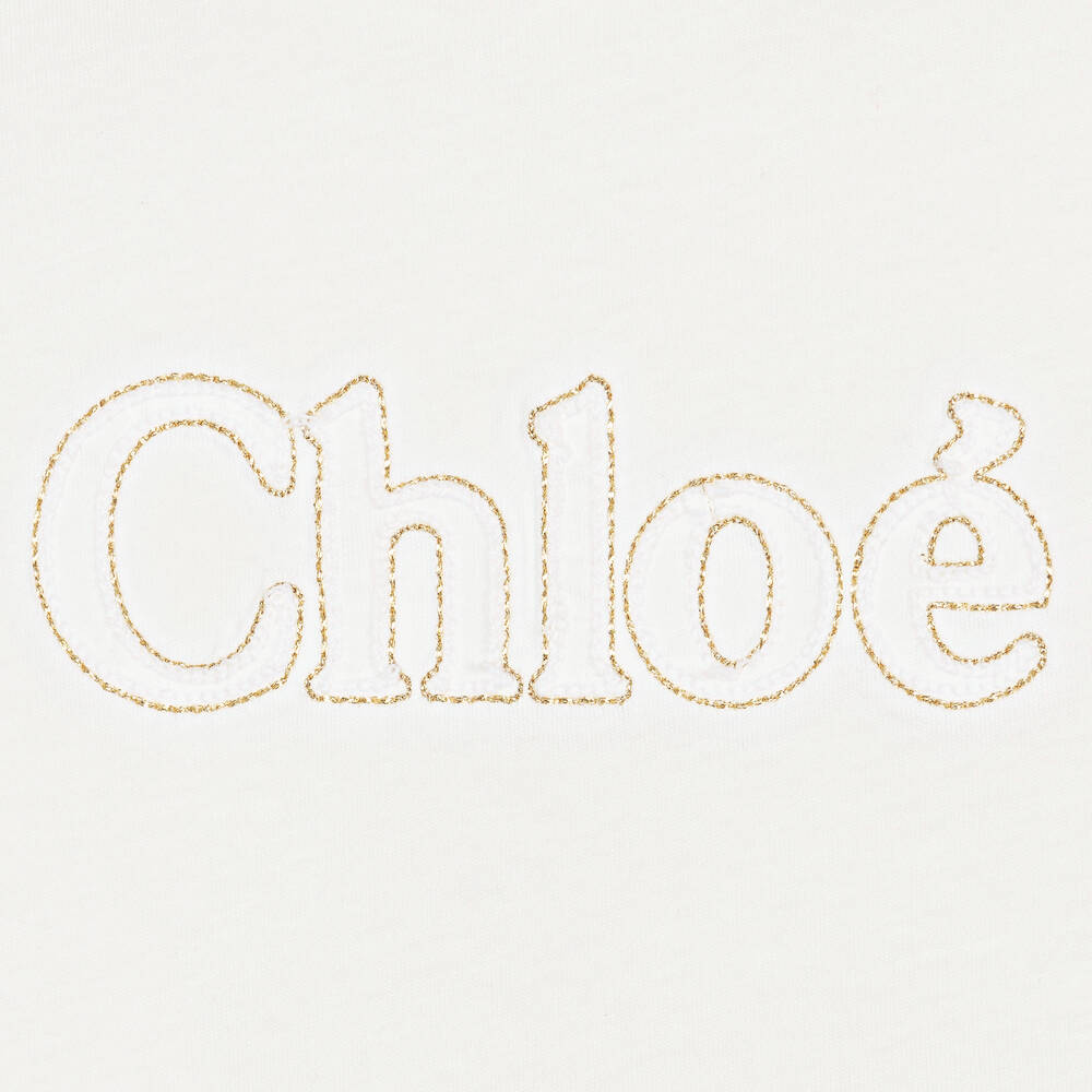 Chloé-Teen Girls Ivory Cotton Vest Top | Childrensalon Outlet