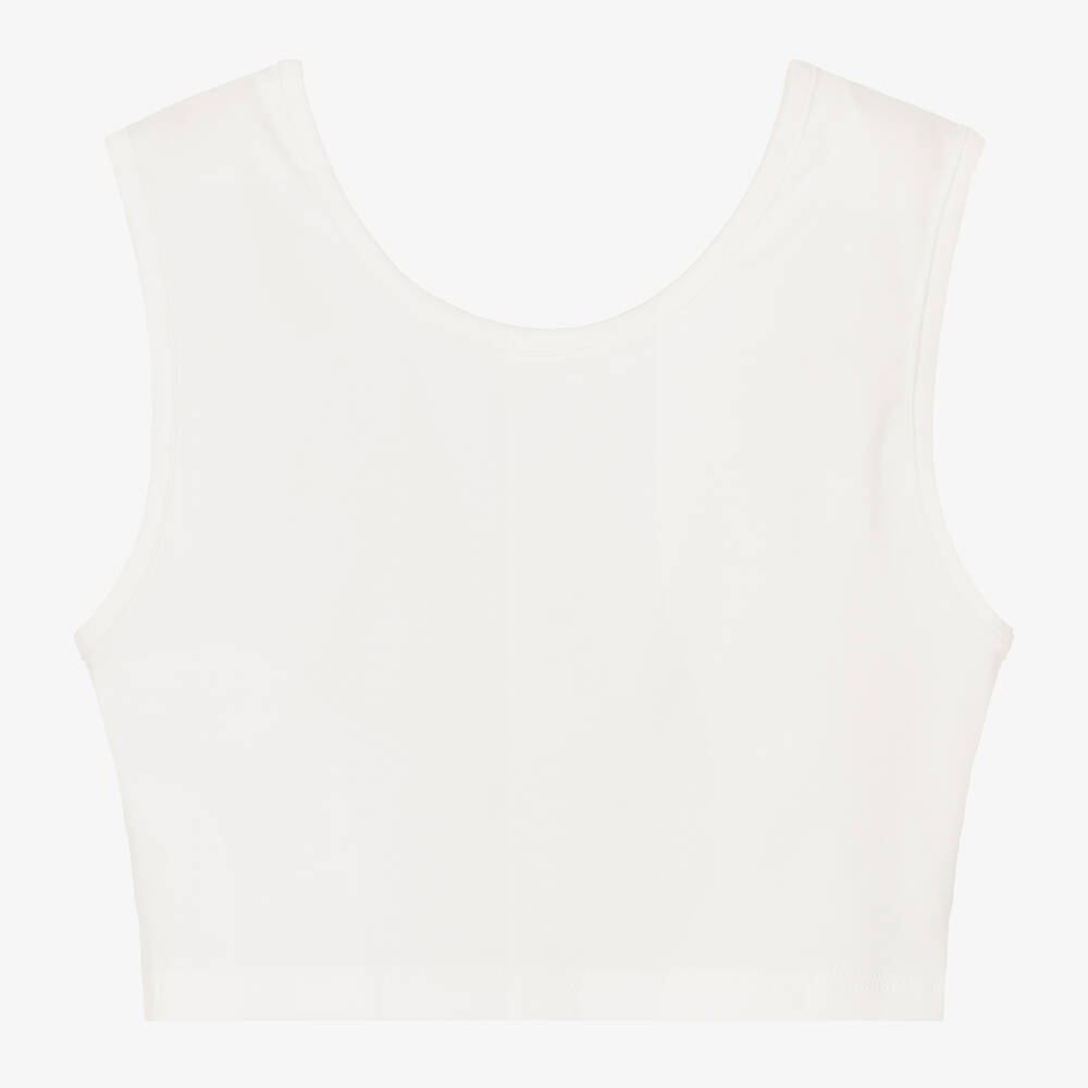Chloé-Teen Girls Ivory Cotton Vest Top | Childrensalon Outlet