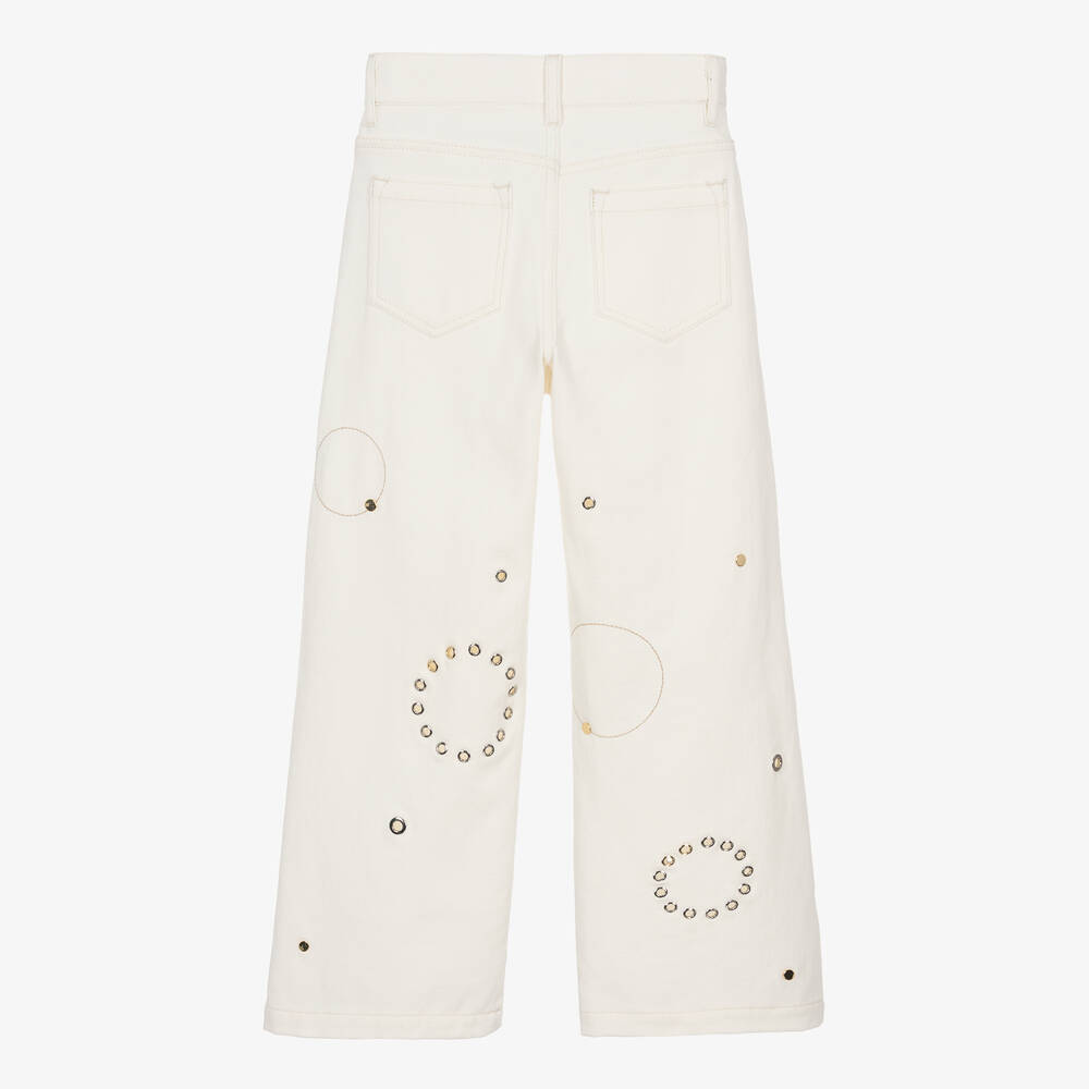 CHLOE WHITE DENIM JEANS