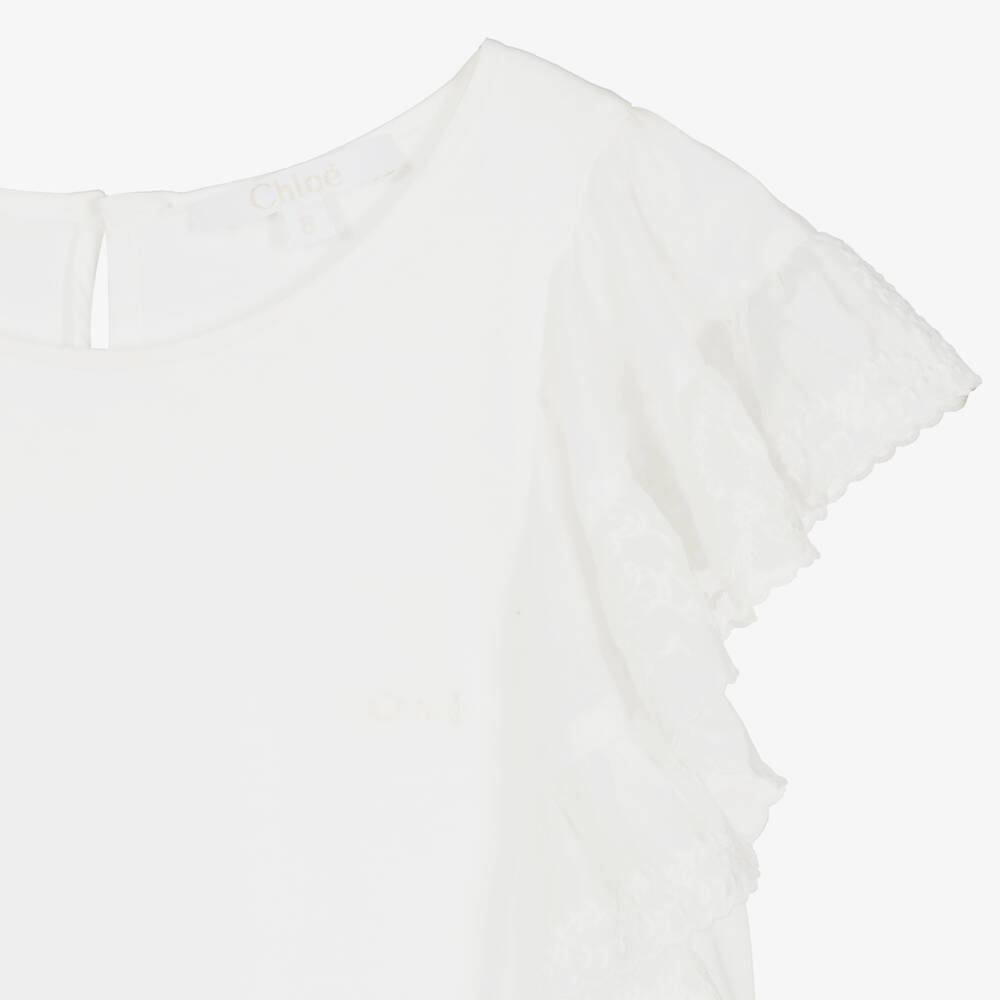 كلوي-توب تينز بناتي قطن عضوي لون عاجي | Childrensalon Outlet