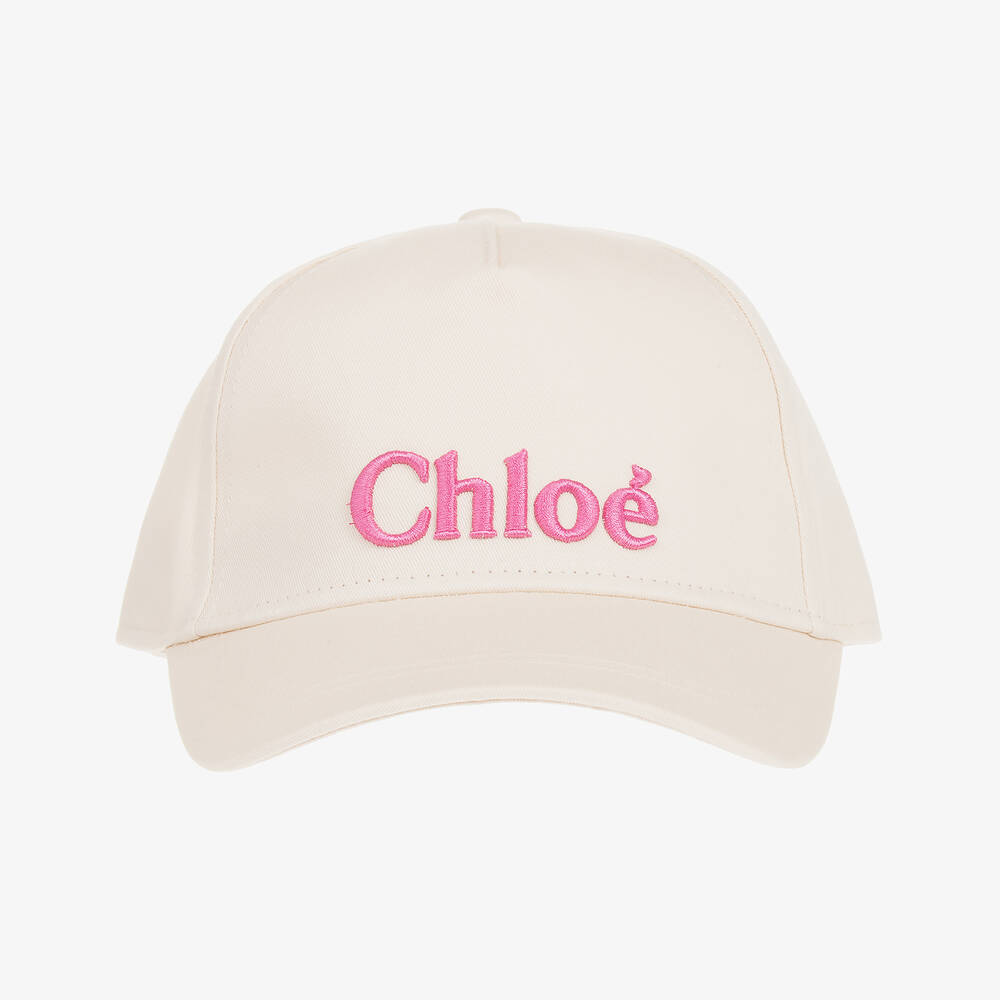 Chloé-Teen Girls Ivory Organic Cotton Cap | Childrensalon Outlet