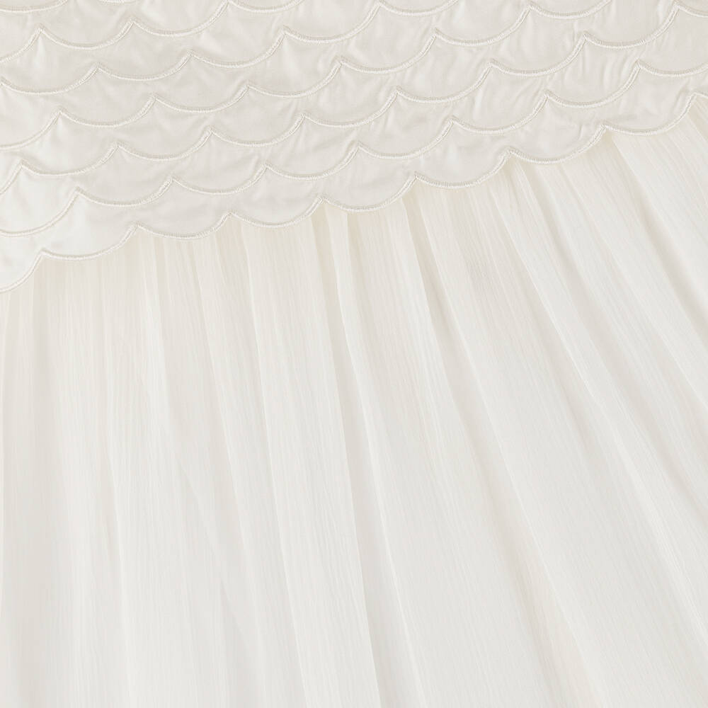 Chloé-Teen Girls Ivory Silk Dress | Childrensalon Outlet