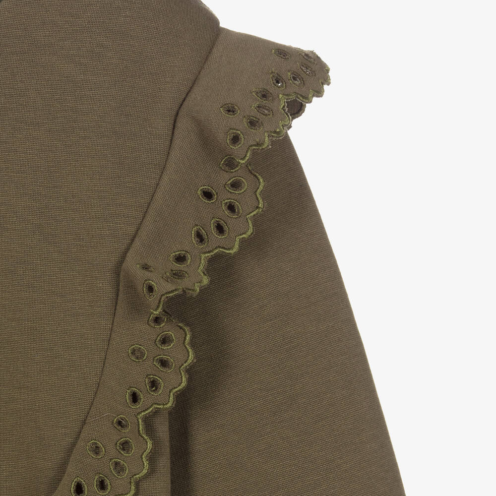 Chloé-Teen Girls Khaki Green Dress | Childrensalon Outlet