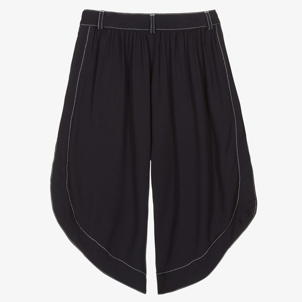 Chloé-Teen Girls Navy Blue Culottes | Childrensalon Outlet