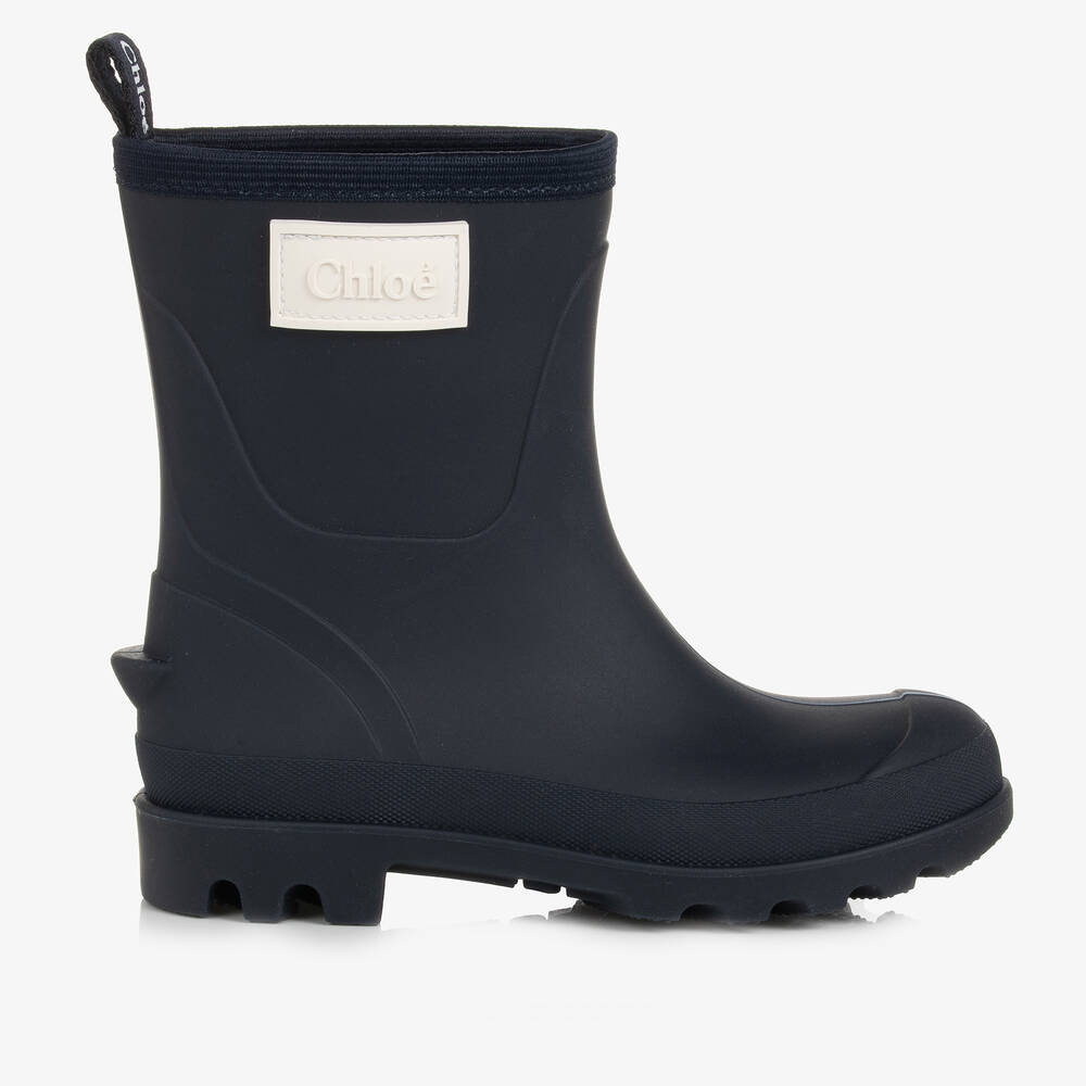 Chlo Teen Girls Navy Blue Short Rain Boots Childrensalon Outlet