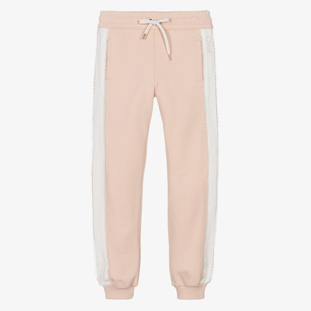 Chloé-Розовые хлопковые джоггеры | Childrensalon Outlet