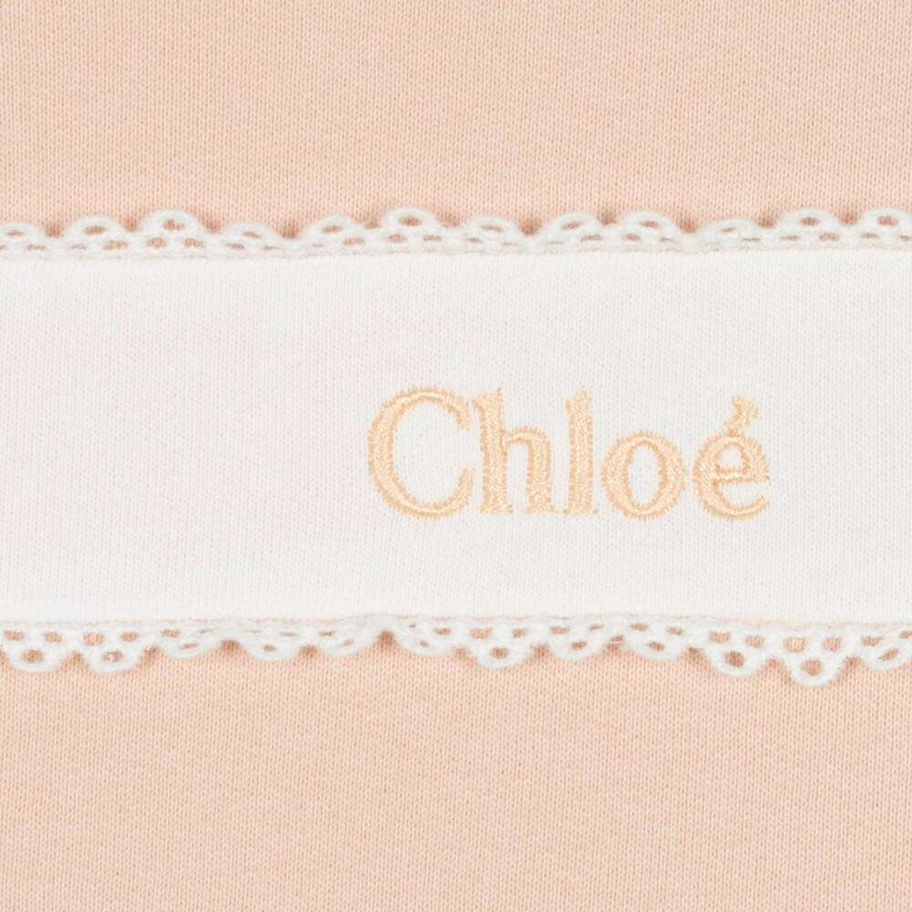 Chloé-Teen Girls Pale Pink Cotton Sweatshirt | Childrensalon Outlet