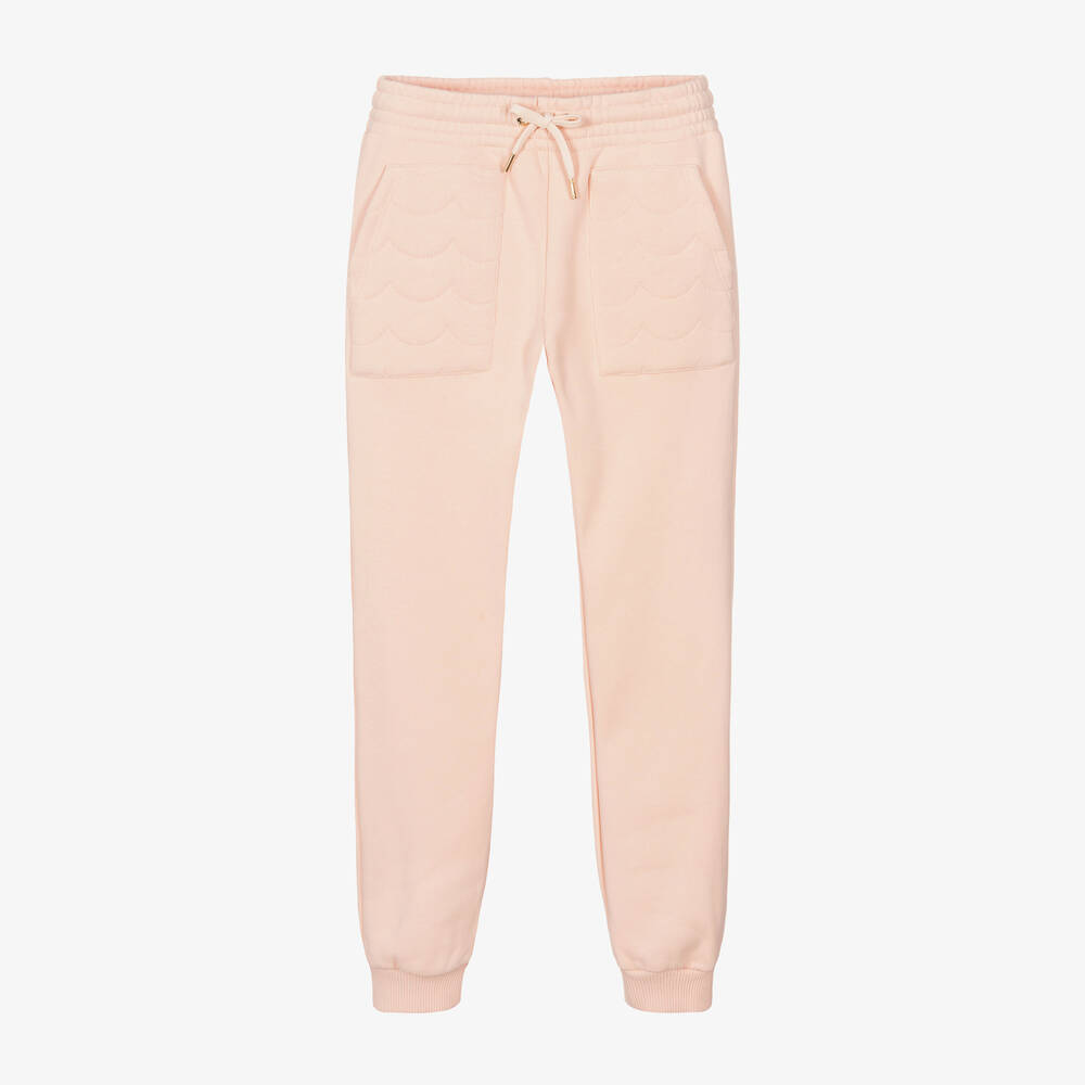 Chloé - Teen Girls Pink Cotton Joggers | Childrensalon