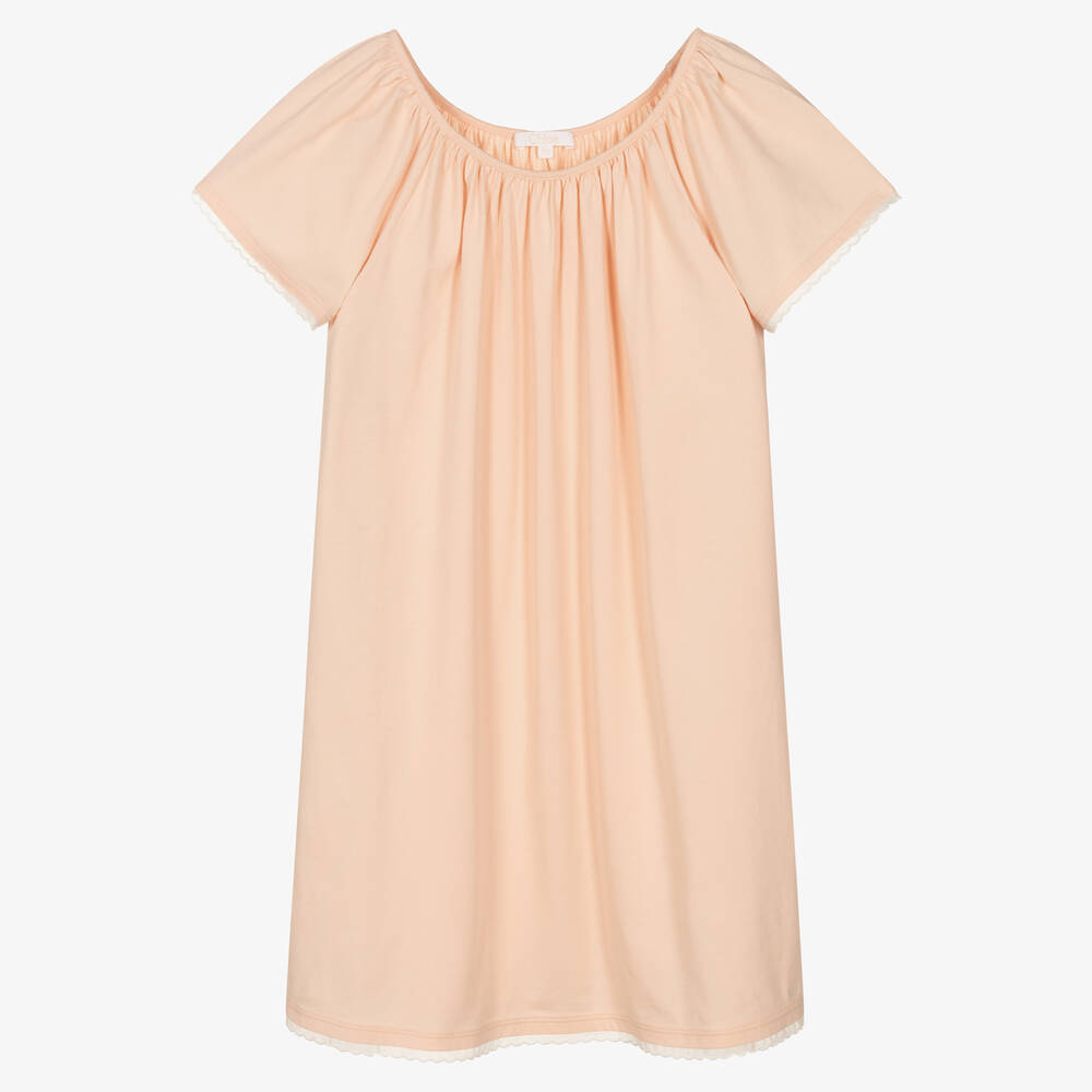 Chloé - Teen Girls Pink Cotton Nightdress | Childrensalon