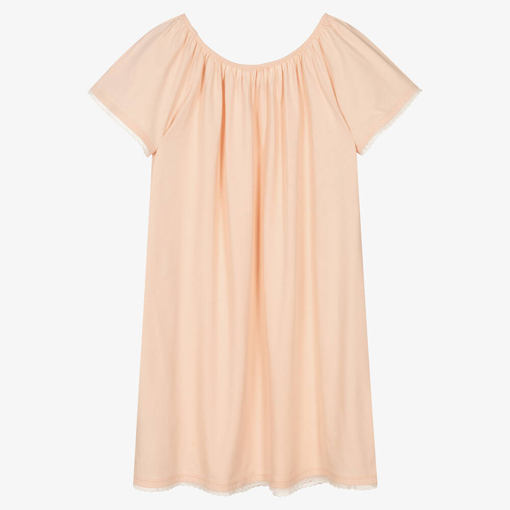 Chloé-Teen Girls Pink Cotton Nightdress | Childrensalon Outlet