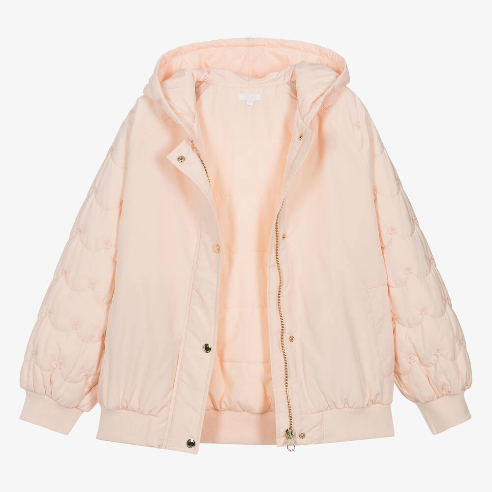 Chloé-Teen Girls Pink Embroidered Jacket | Childrensalon Outlet