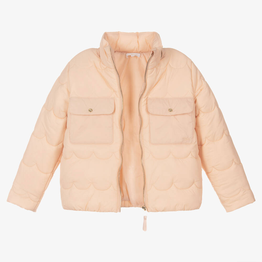 Chloé-Teen Girls Pink Puffer Jacket | Childrensalon Outlet