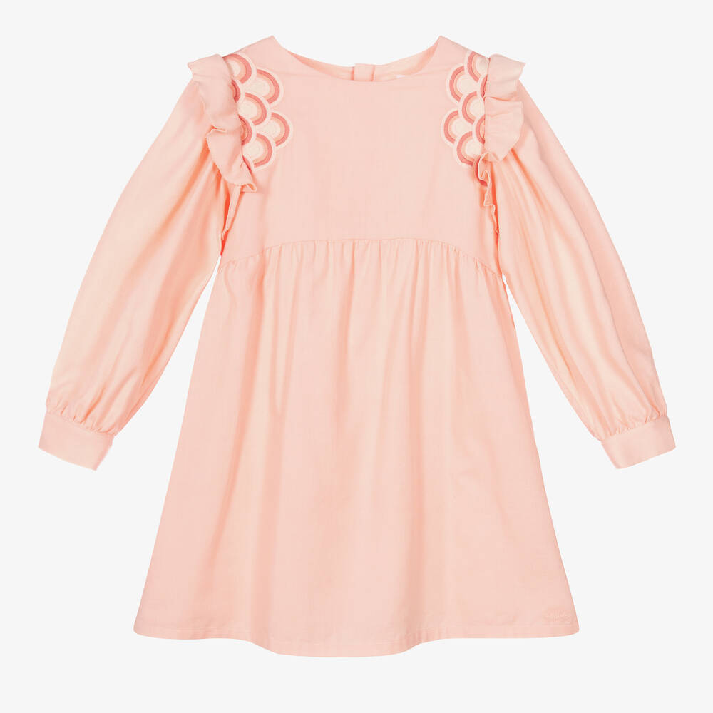 Chloé - Teen Girls Pink Ruffle Dress | Childrensalon