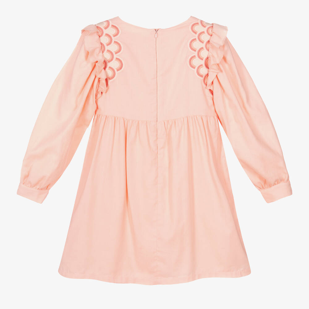 Chloé-Teen Girls Pink Ruffle Dress | Childrensalon Outlet