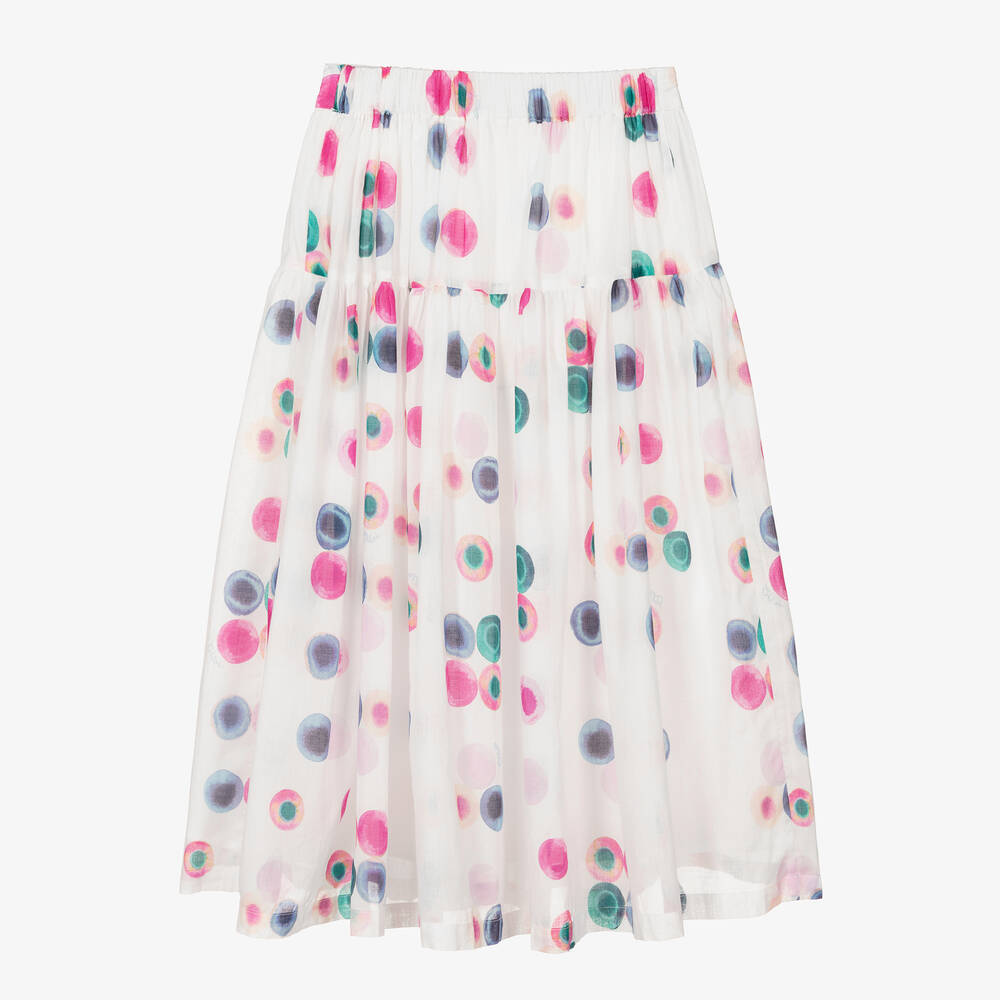 Chloé-Teen Girls White Cotton Fusion Skirt | Childrensalon Outlet
