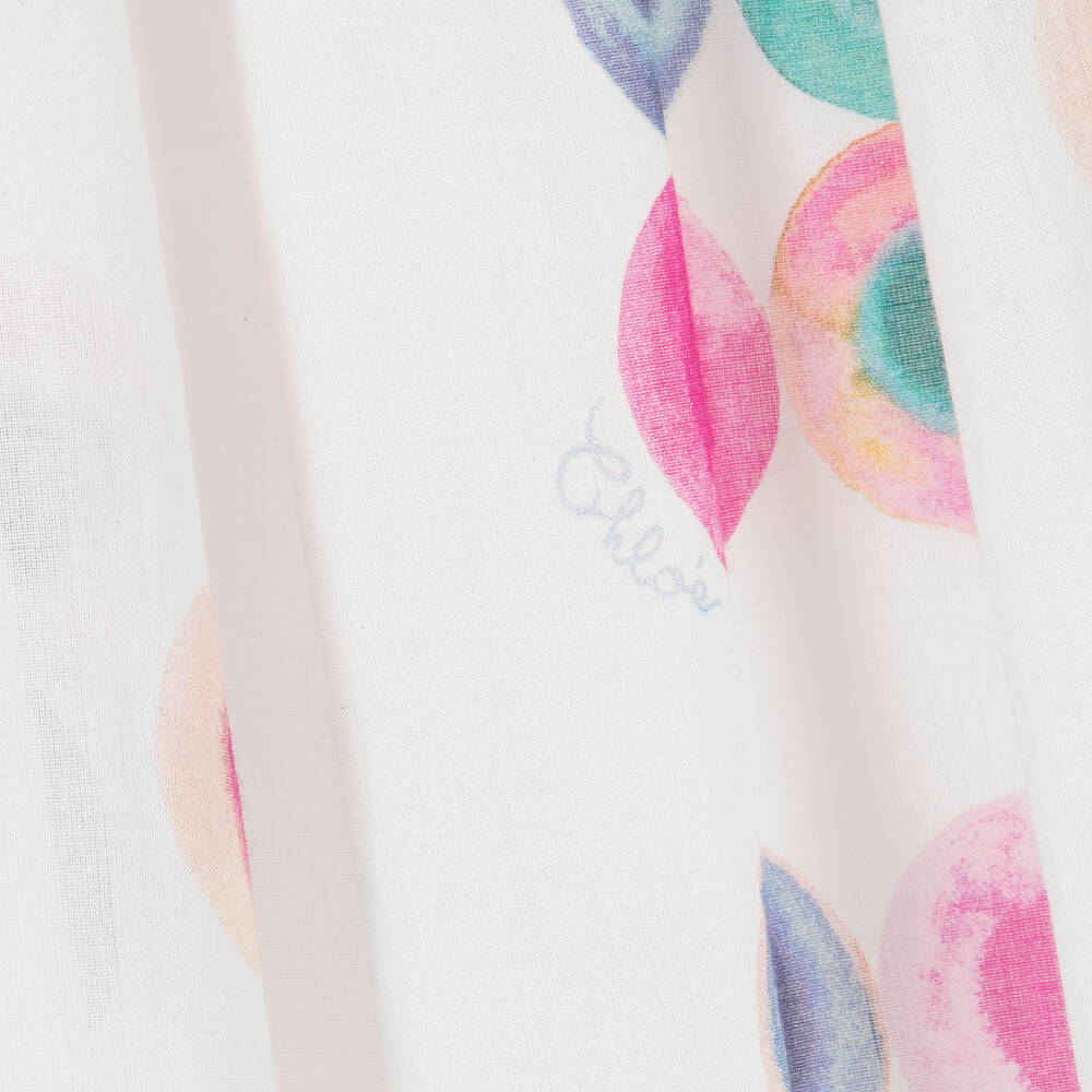 Chloé-Teen Girls White Cotton Fusion Skirt | Childrensalon Outlet