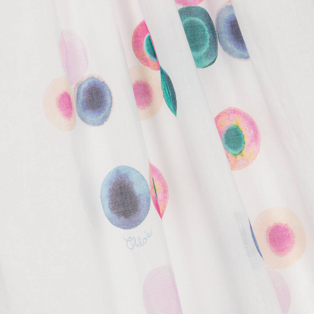 Chloé-Teen Girls White Cotton Voile Dress | Childrensalon Outlet