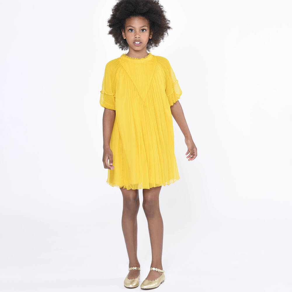 Chloe chiffon new arrivals dress