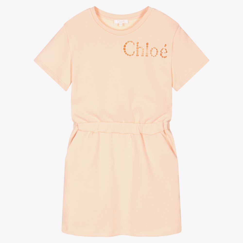 Chloé - Robe rose en coton Ado | Childrensalon