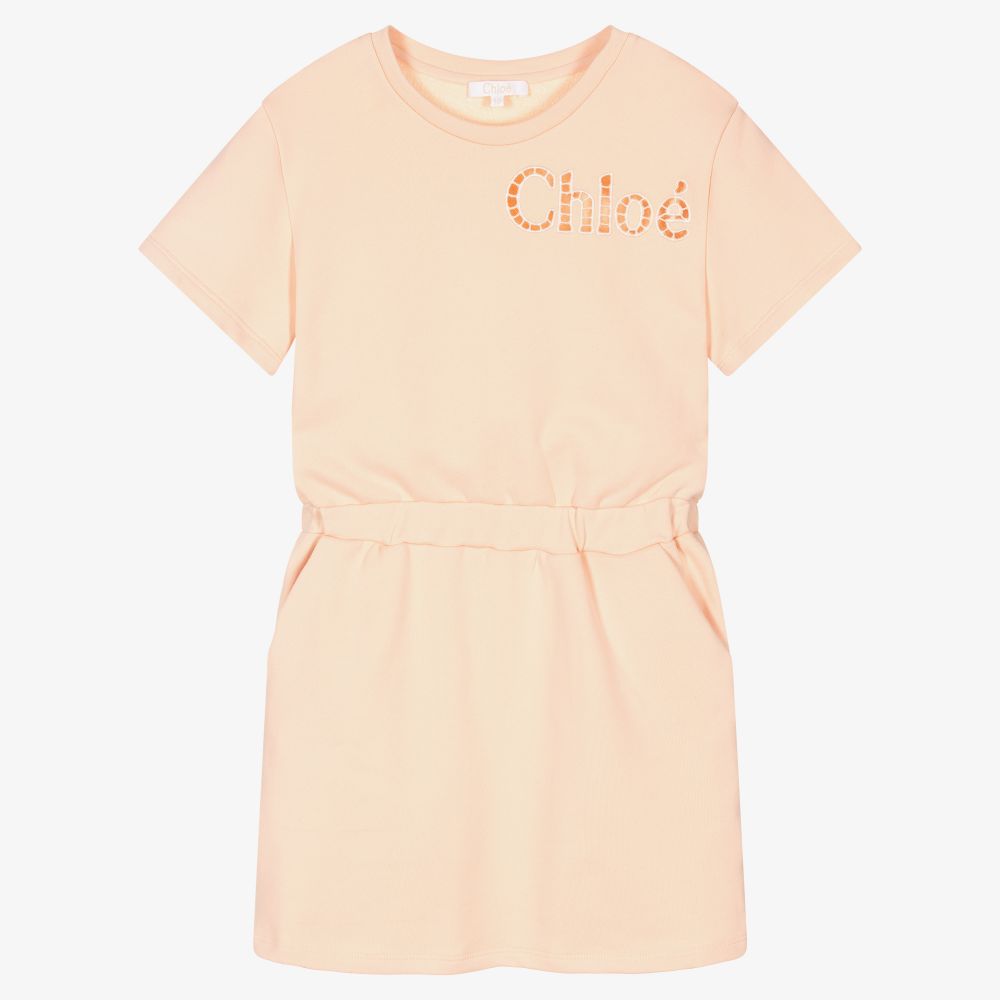 Chloé-Teen Pink Cotton Dress | Childrensalon Outlet