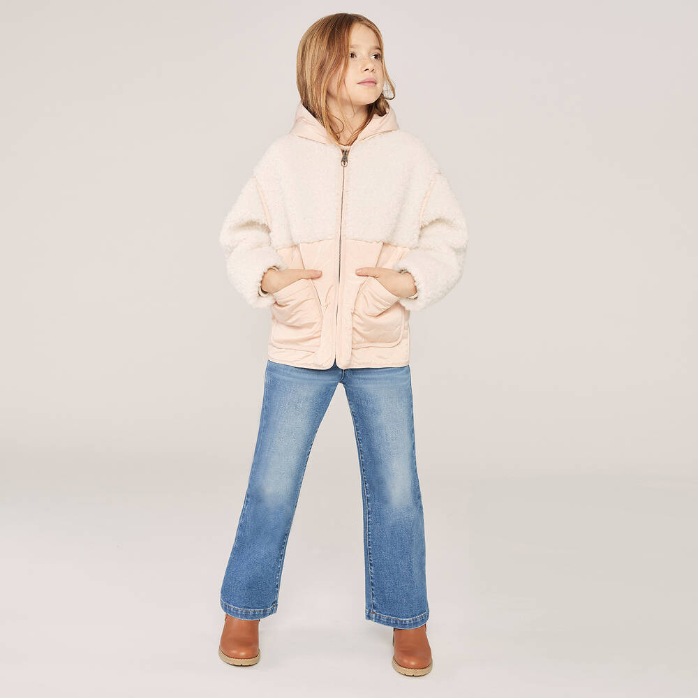 Chloé-Teen Pink Faux Fur Jacket | Childrensalon Outlet