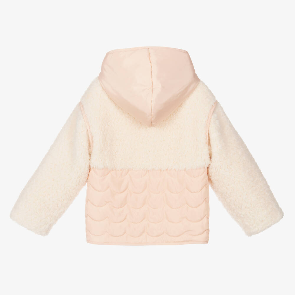 Chloé-Teen Pink Faux Fur Jacket | Childrensalon Outlet