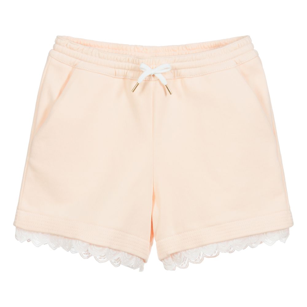 Chloé - Teen Pink Logo Shorts | Childrensalon
