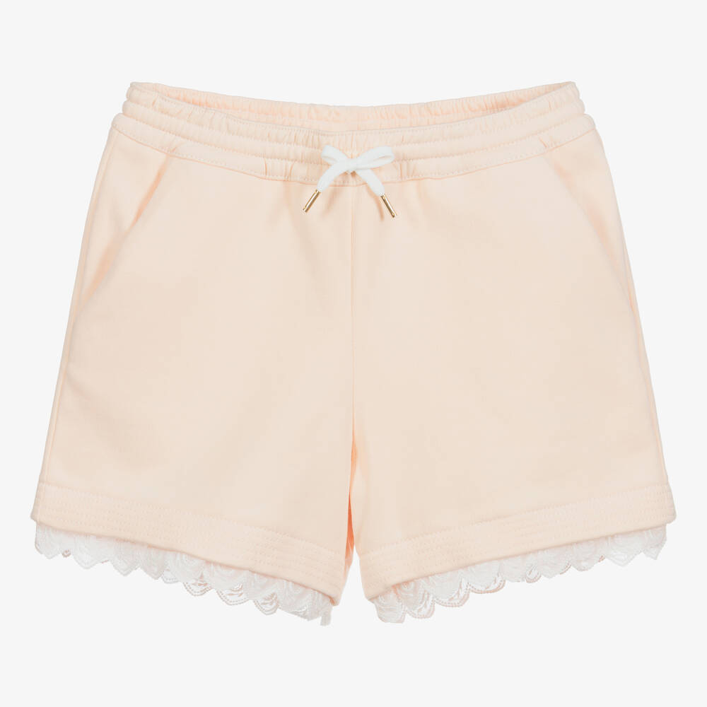 Chloé-Розовые шорты с логотипом для подростков | Childrensalon Outlet