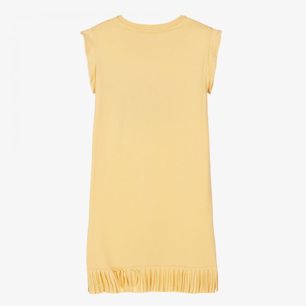 Chloé-Желтое платье с сердцем для подростков | Childrensalon Outlet