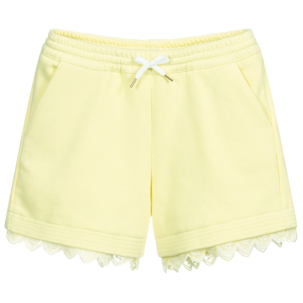 Chloé - Teen Yellow Logo Shorts | Childrensalon