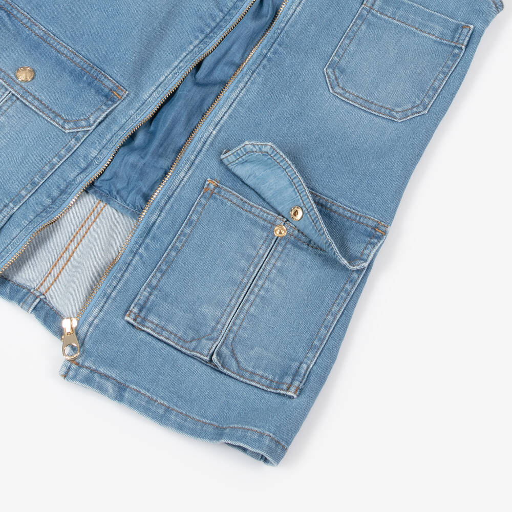 Chloé-Джинсовое синее платье для девочек | Childrensalon Outlet