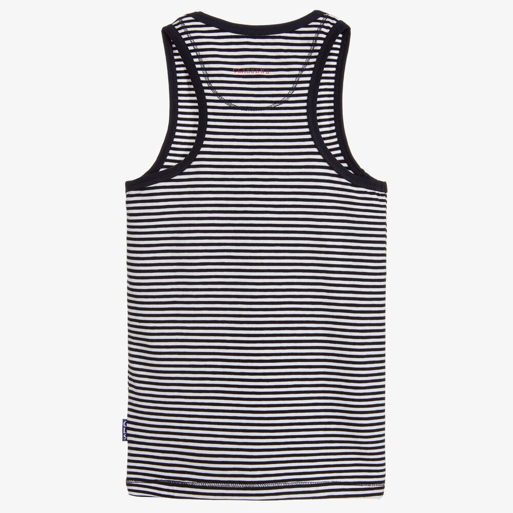  كلايسنز-توب فيست قطن لون كحلي و ابيض للأولاد | Childrensalon Outlet