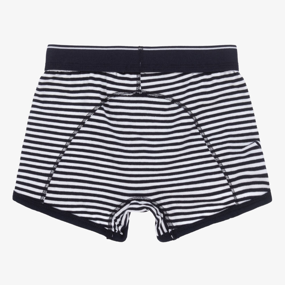  كلايسنز-شورت بوكسر قطن لون كحلي و أبيض للأولاد | Childrensalon Outlet