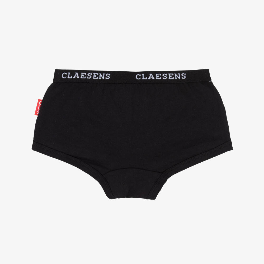 Claesen's-Комплект черного хлопкового белья для девочек | Childrensalon Outlet