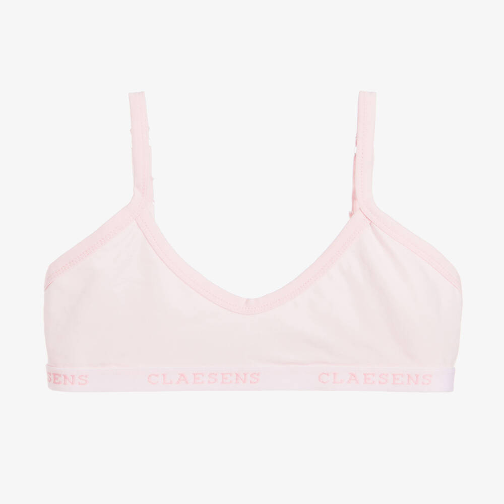 Claesen's-Мягкий розовый хлопковый бюстгальтер для девочек | Childrensalon Outlet